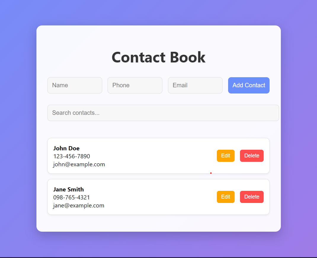 Contact Book